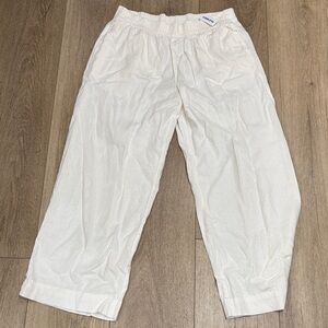 Old Navy Cream Wide-Leg Pants